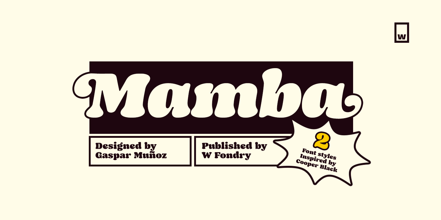 Mamba Oblique Font preview
